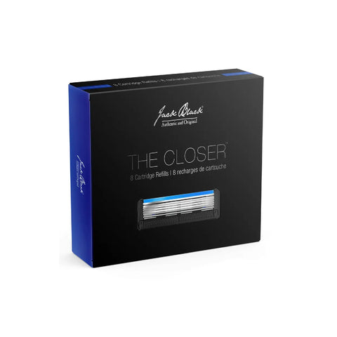 JACK BLACK THE CLOSER 5-BLADE CARTRIDGE RAZOR REFILLS 8 PACK
