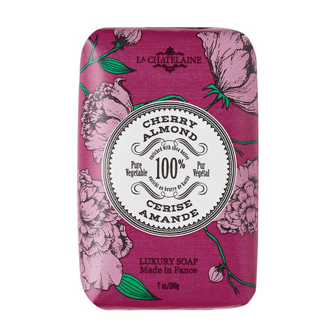LA CHATELAINE CHERRY ALMOND EXFOLIATING LUXURY SOAP