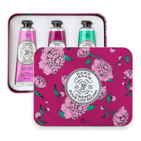 LA CHATELAINE EGGPLANT HAND CREAM TRIO