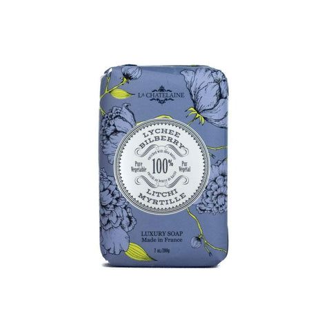 LA CHATELAINE LYCHEE BILBERRY LUXURY SOAP