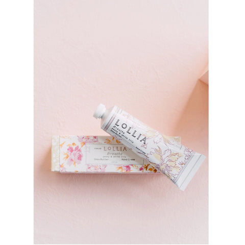 LOLLIA BREATHE NO. 19 - PEONY & WHITE LILY TRAVEL SIZE BUTTER HANDCREME