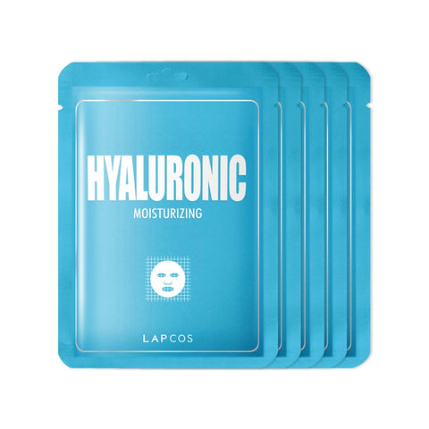 LAPCOS DERMA SHEET MASK 5 PACK - HYALURONIC ACID