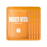 LAPCOS DERMA SHEET MASK 5 PACK - MULTI-VITA