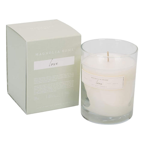 MAGNOLIA HOME BOXED GLASS CANDLE - LOVE