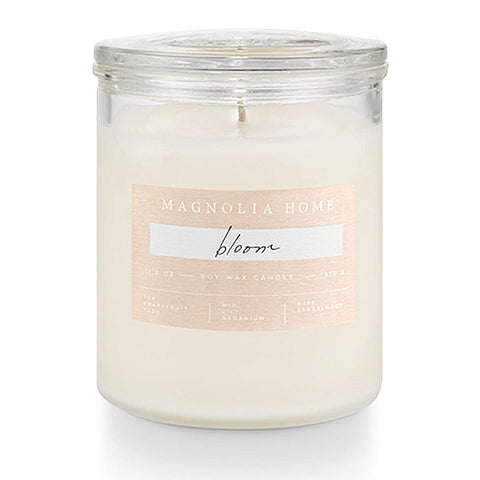 MAGNOLIA HOME LIDDED-GLASS CANDLE - BLOOM