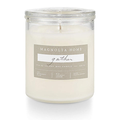 MAGNOLIA HOME LIDDED-GLASS CANDLE - GATHER