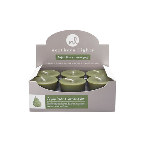 NORTHERN LIGHTS VOTIVES - ANJOU PEAR & LEMONGRASS