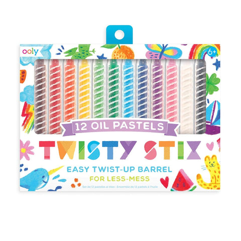 OOLY TWISTY STIX OIL PASTELS SET