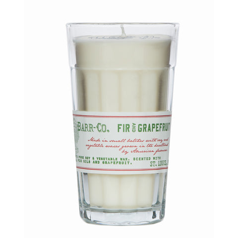 BARR-CO. FIR & GRAPEFRUIT PARFAIT GLASS CANDLE