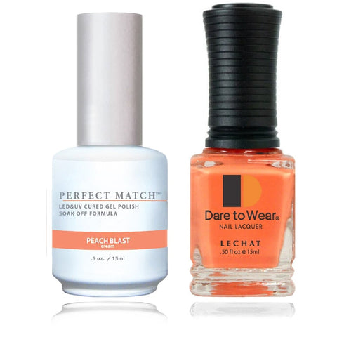 LECHAT Perfect Match PEACH BLAST Gel Polish & Nail Lacquer