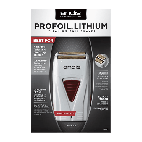 ANDIS PROFOIL LITHIUM TITANIUM FOIL SHAVER