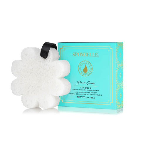 SPONGELLE WHITE BOXED FLOWER - BEACH GRASS