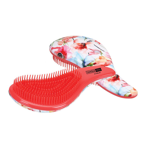 CALA TANGLE-FREE HAIR BRUSH - CORAL FLORAL