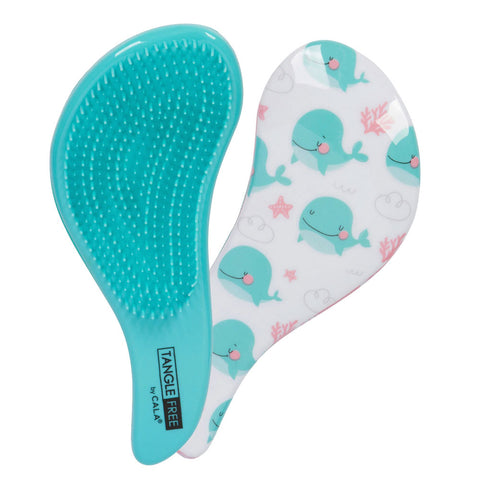 CALA TANGLE-FREE HAIR BRUSH - WHALES