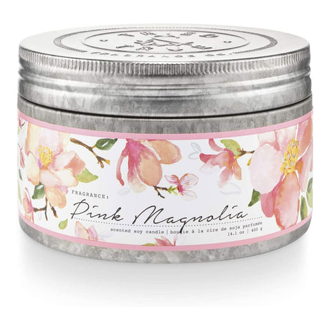 TRIED & TRUE LARGE TIN CANDLE - PINK MAGNOLIA
