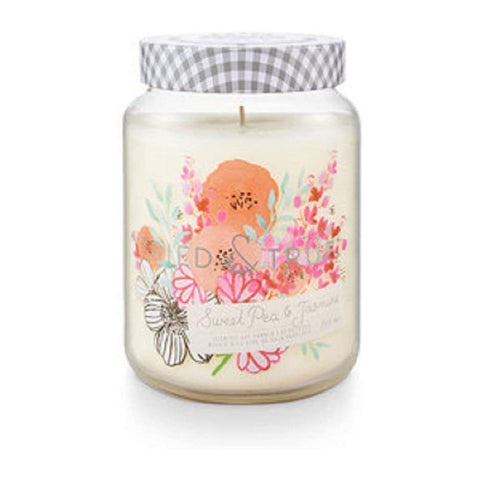 TRIED & TRUE XL JAR CANDLE - SWEET PEA & JASMINE