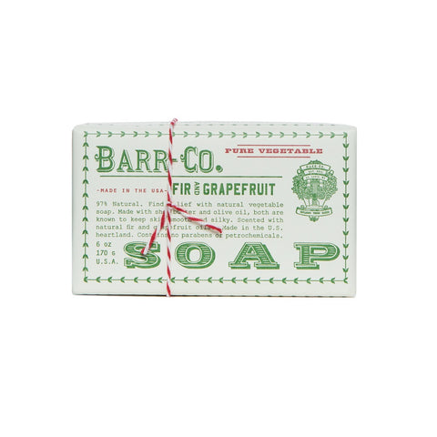 BARR-CO. FIR & GRAPEFRUIT TRIPLE MILLED BAR SOAP