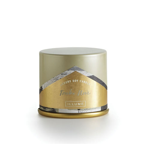 ILLUME LUXURY SOY CANDLE Vanity Tin - TONKA NOIR