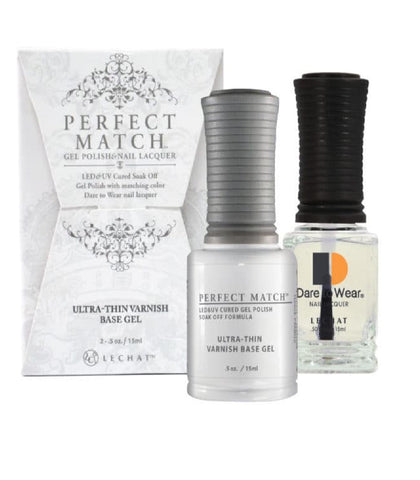 LECHAT Perfect Match ULTRA THIN VARNISH BASE Gel Polish & Nail Lacquer