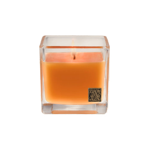 AROMATIQUE VALENCIA ORANGE GLASS CUBE CANDLE