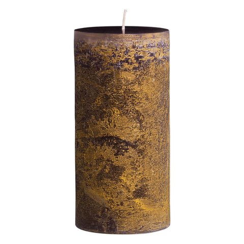 VANCE KITIRA RITZ TIMBER PILLAR CANDLE 3.75 X 9