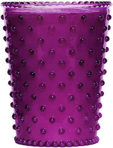 SIMPATICO NO. 58 PLUM HOBNAIL GLASS CANDLE