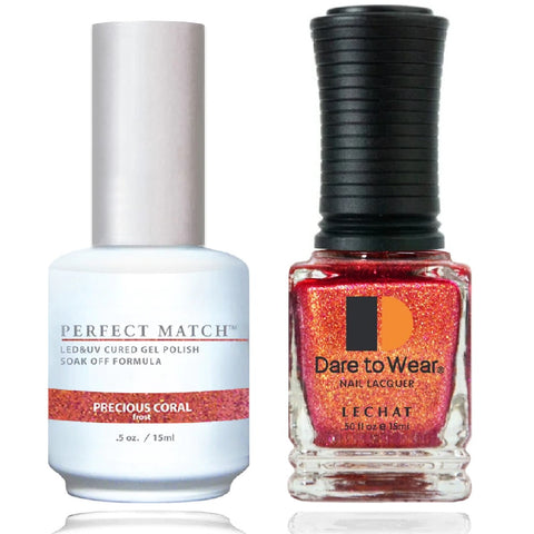 LECHAT Perfect Match PRECIOUS CORAL Gel Polish & Nail Lacquer