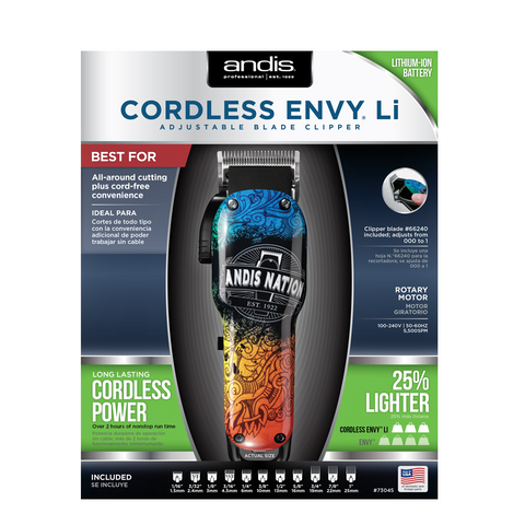 ANDIS Cordless Envy® Li Andis Nation Adjustable Blade Clipper