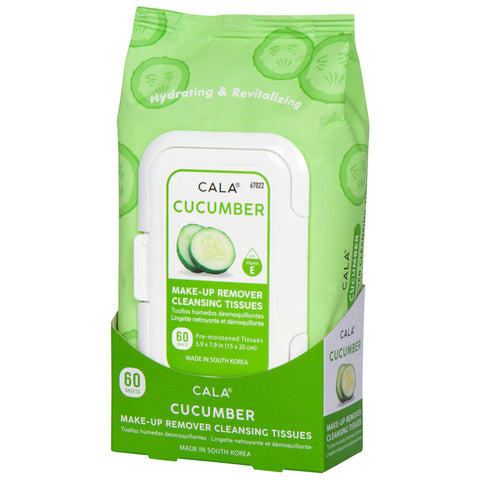 CALA MAKE-UP REMOVER CLEANSING TISSUES - CUCUMBER