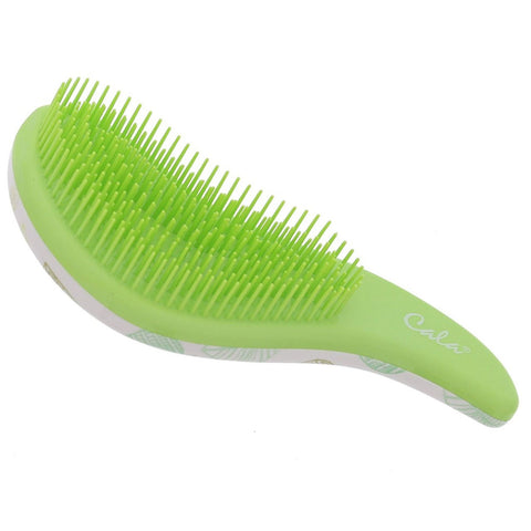 CALA TANGLE-FREE HAIR BRUSH - GREEN & LEAF