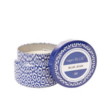 CAPRI BLUE PRINTED TRAVEL TIN - BLUE JEAN
