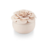 ILLUME Coconut Milk Mango Ceramic Flower Candle