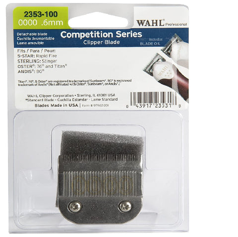 WAHL Competition Series 00000 .6mm Clipper Blade