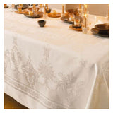 GARNIER-THIEBAUT FRANCE BEAUREGARD IVORY TABLECLOTH