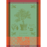 GARNIER-THIEBAUT FRANCE CACAOYER EN POT VERT KITCHEN TOWEL