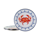 GOLDEN RABBIT CRAB HOUSE DINNER PLATES SET OF 4