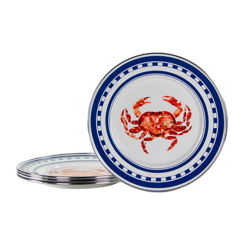 GOLDEN RABBIT CRAB HOUSE SANDWICH PLATES SET OF 4