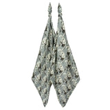 MILKBARN ORGANIC BURP CLOTH GREY ELEPHANT SET