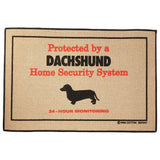 HIGH COTTON DOORMAT - DACHSHUND HOME SECURITY