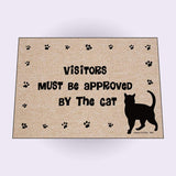 HIGH COTTON DOORMAT - VISITORS APPROVED BY CAT