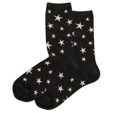 HOTSOX WOMEN'S GLOW IN THE DARK STARS CREW SOCKS