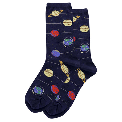 HOTSOX WOMEN'S SOLAR SYSTEM CREW SOCKS