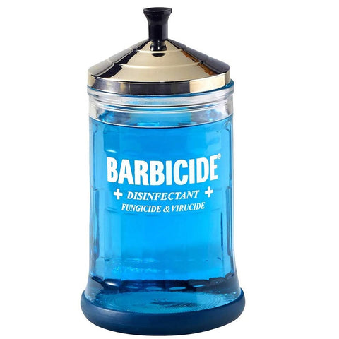 BLUE CO King Research Barbicide Disinfecting Jar - Midsize