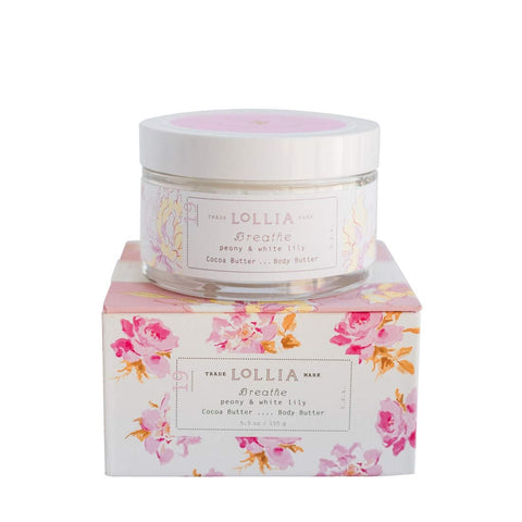 LOLLIA BREATHE NO. 19 PEONY & WHITE LILY BODY BUTTER