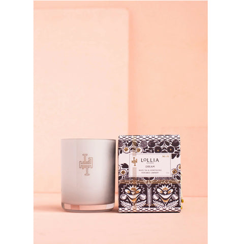 LOLLIA DREAM NO. 25 WHITE TEA & HONEYSUCKLE PERFUMED LUMINARY