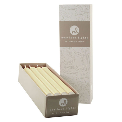 NORTHERN LIGHTS TAPERS 12PK - IVORY