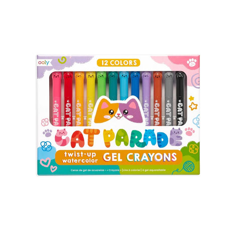 OOLY CAT PARADE GEL CRAYONS SET