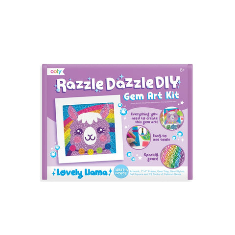 OOLY RAZZLE DAZZLE D.I.Y GEM ART KIT - LOVELY LLAMA