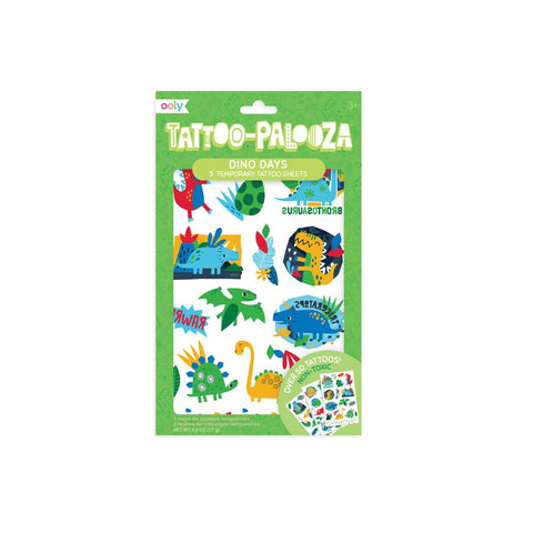 OOLY TATTOO PALOOZA TEMPORARY TATTOOS - DINO DAYS