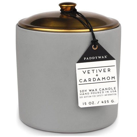 PADDYWAX HYGGE CANDLE - VETIVER + CARDAMOM